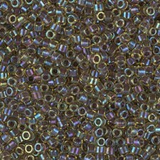 Miyuki delica Beads 11/0 - Dark amethyst lined chartreuse ab DB-1740